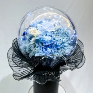 永生花球淺藍 永生花球淺藍