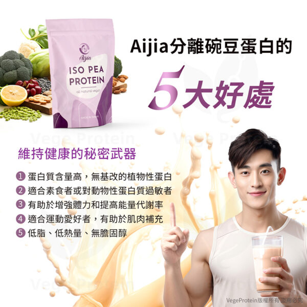Aijia 愛佳 豌豆蛋白 原味 1KG