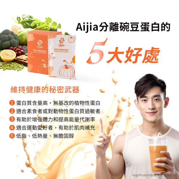 Aijia愛佳 南瓜豌豆蛋白好優點