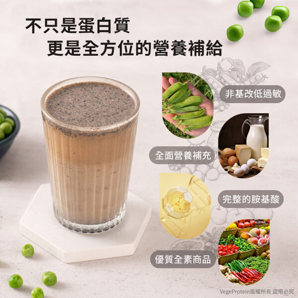 Aijia愛佳 黑雪花 芝麻 豌豆蛋白 1KG