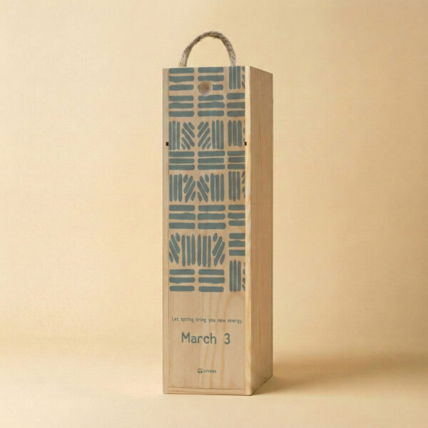 【GIVERS】生日客製木盒禮盒｜1-12 月月份專屬訂製（花樣款 / 藍繪款）