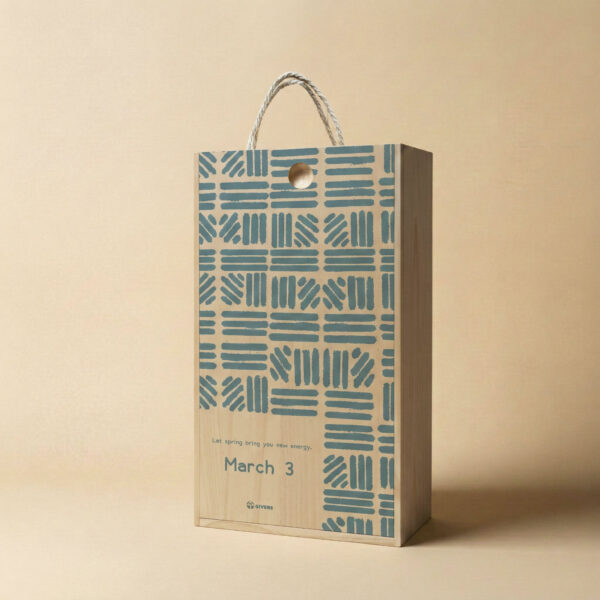 【GIVERS】生日客製木盒禮盒｜1-12 月月份專屬訂製（花樣款 / 藍繪款）