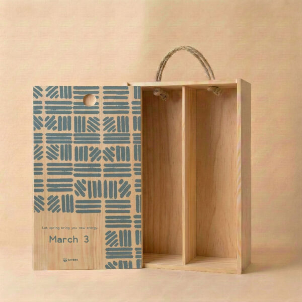 【GIVERS】生日客製木盒禮盒｜1-12 月月份專屬訂製（花樣款 / 藍繪款）